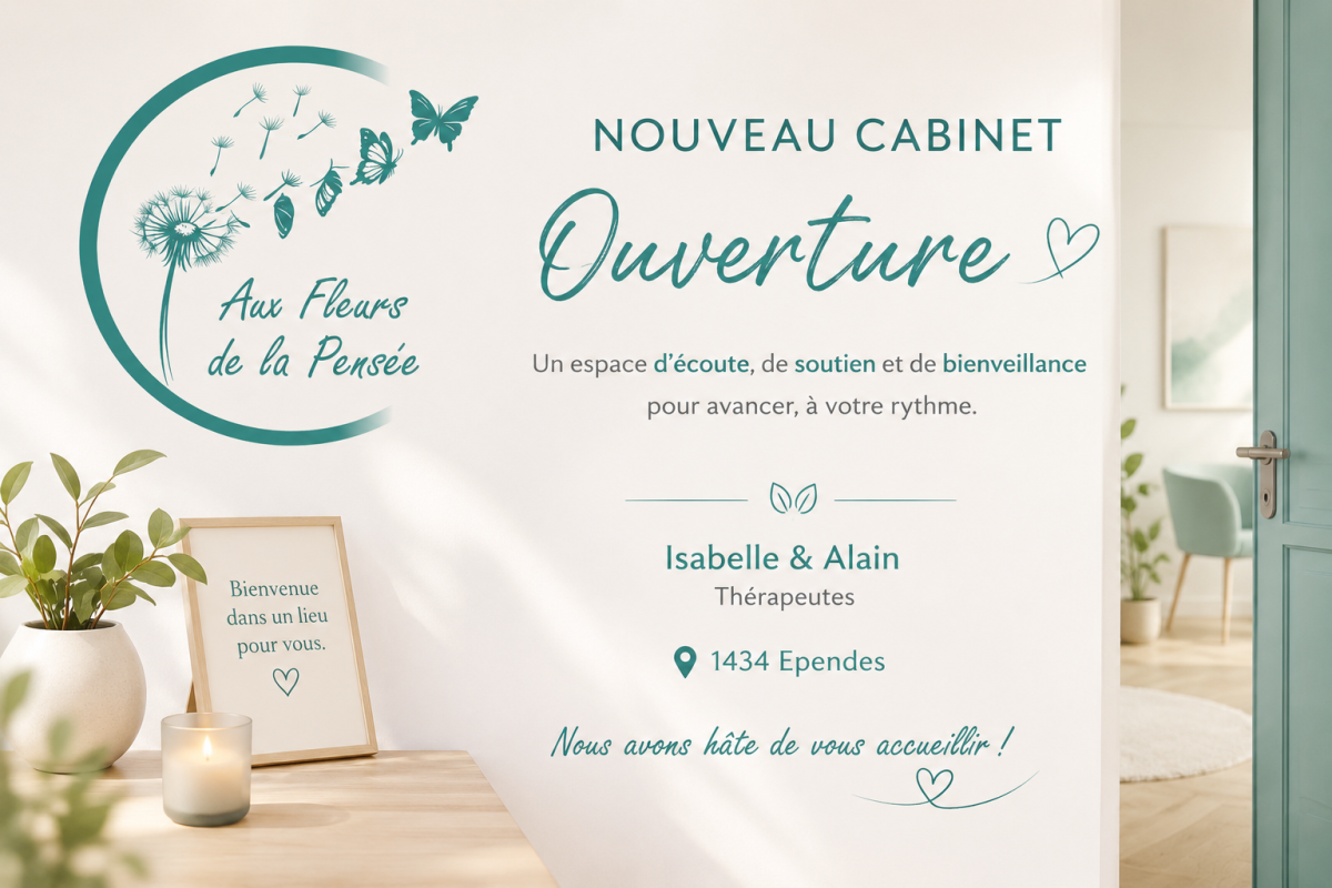 Aux Fleurs de la Pensée — un cabinet né d'une passion commune 